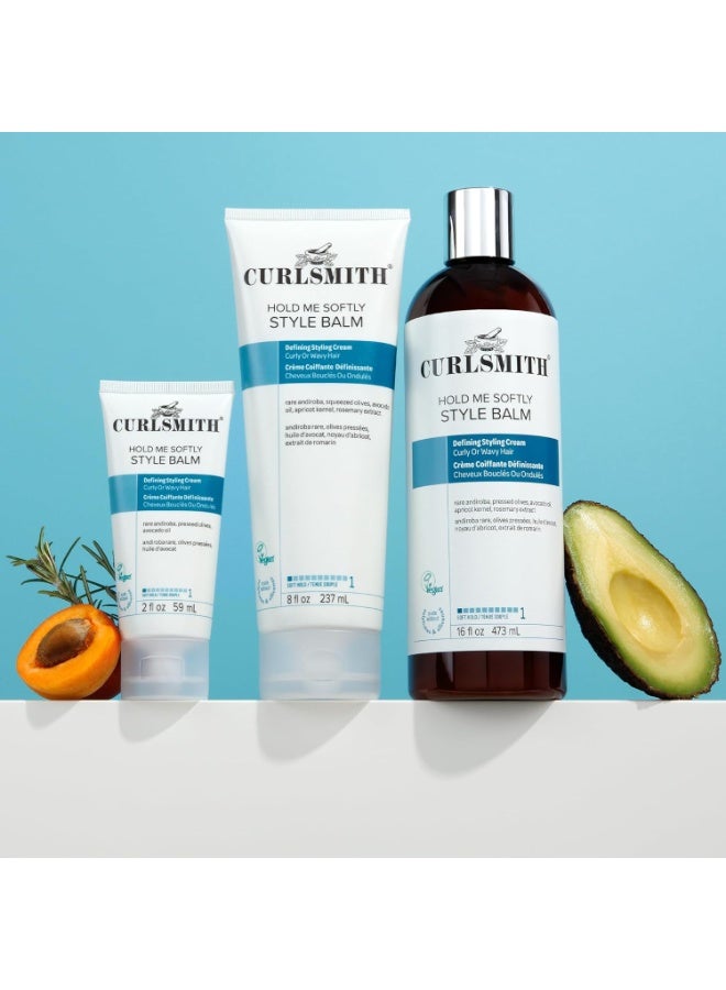 كريم تصفيف الشعر المجعد من CURLSMITH - كريم تعزيز التجعيد مع تثبيت خفيف، كريم تجعيد خفيف الوزن بدون تماسك، لجميع أنواع التجعيد، نباتي وخالٍ من التجارب على الحيوانات - Image 3